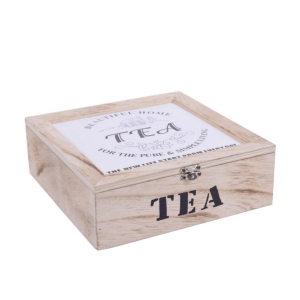 Krabička na čaj Beautiful home 23x23cm