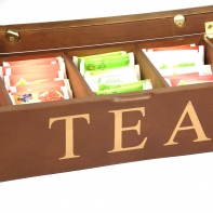 Krabička na čaj prosklená 38x12x8,3cm