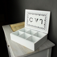 Krabička na čaj s českým nápisem 6,5x16,5x24cm