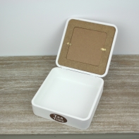 Krabička na čaj s fotorámečkem 20,5x20,5cm