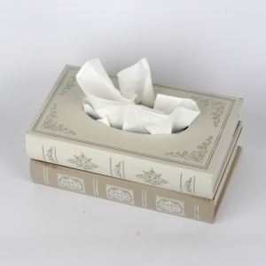 Krabička na kapesníky dvě knihy 27x16x10cm