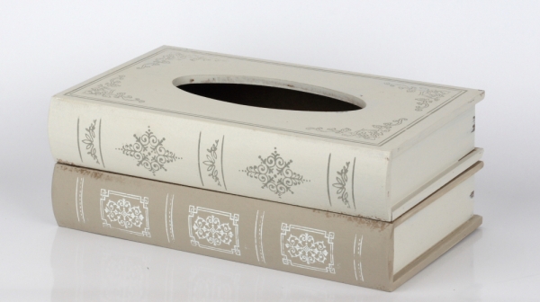 Krabička na kapesníky dvě knihy 27x16x10cm