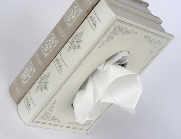 Krabička na kapesníky dvě knihy 27x16x10cm