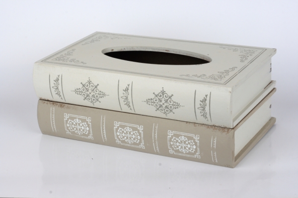 Krabička na kapesníky dvě knihy 27x16x10cm