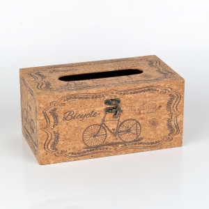 Krabička na kapesníky korek  25x14x12cm