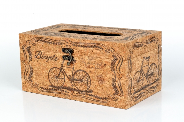 Krabička na kapesníky korek 25x14x12cm