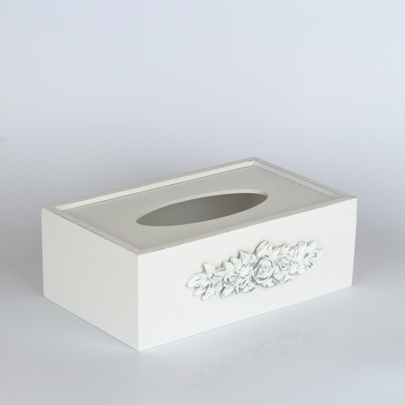 Krabička na kapesníky s motivem růží 9x26x15cm