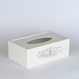 Krabička na kapesníky s motivem růží 9x26x15cm