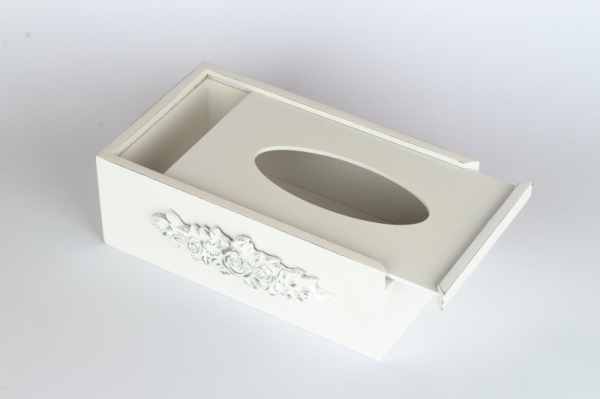 Krabička na kapesníky s motivem růží 9x26x15cm