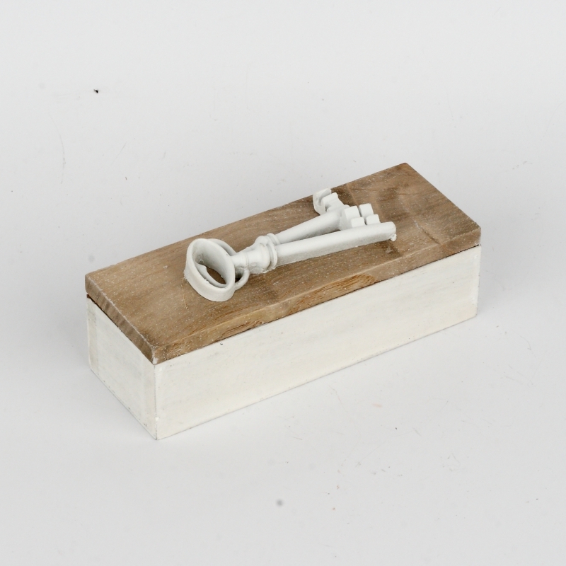 Krabička na klíče dřevěná 17x6x5cm