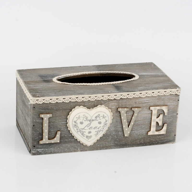 Krabička na papírové kapesníky LOVE 24x13x9,5cm