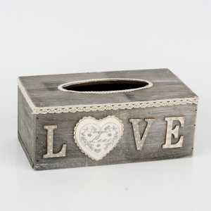 Krabička na papírové kapesníky LOVE 24x13x9,5cm