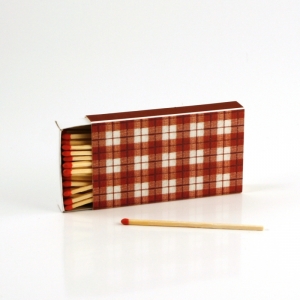 Krabička sirek - kostkovaná