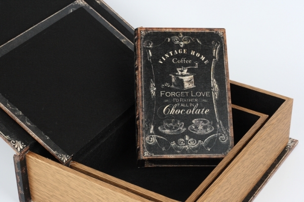 Krabička ve tvaru knihy mlýnek 18x12x4cm