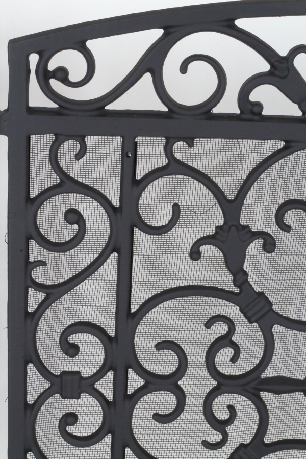 Krbová clona ozdobná černá 61x20,5x59cm