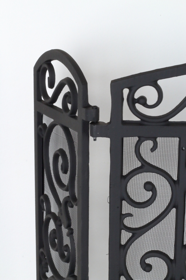 Krbová clona ozdobná černá 61x20,5x59cm