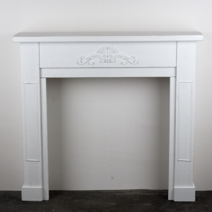 Krbová římsa bílá 110x100x23cm