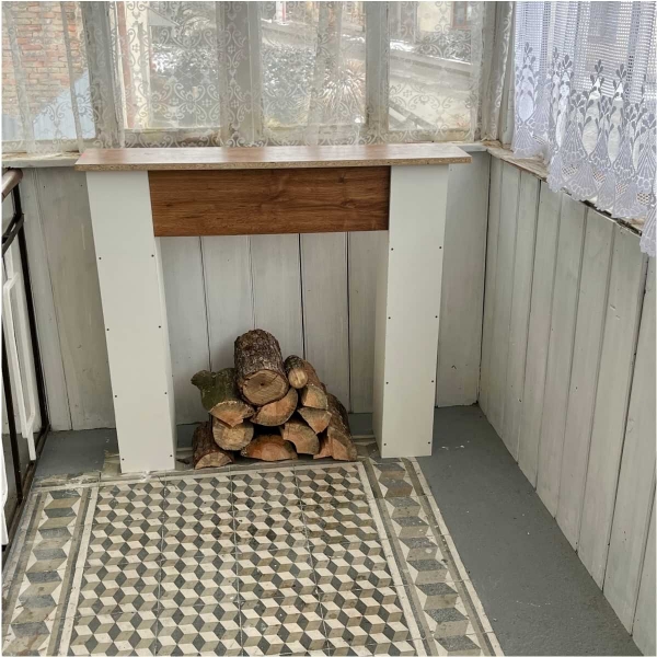 Krbová římsa Vienna 110 x 100 x 23 cm 