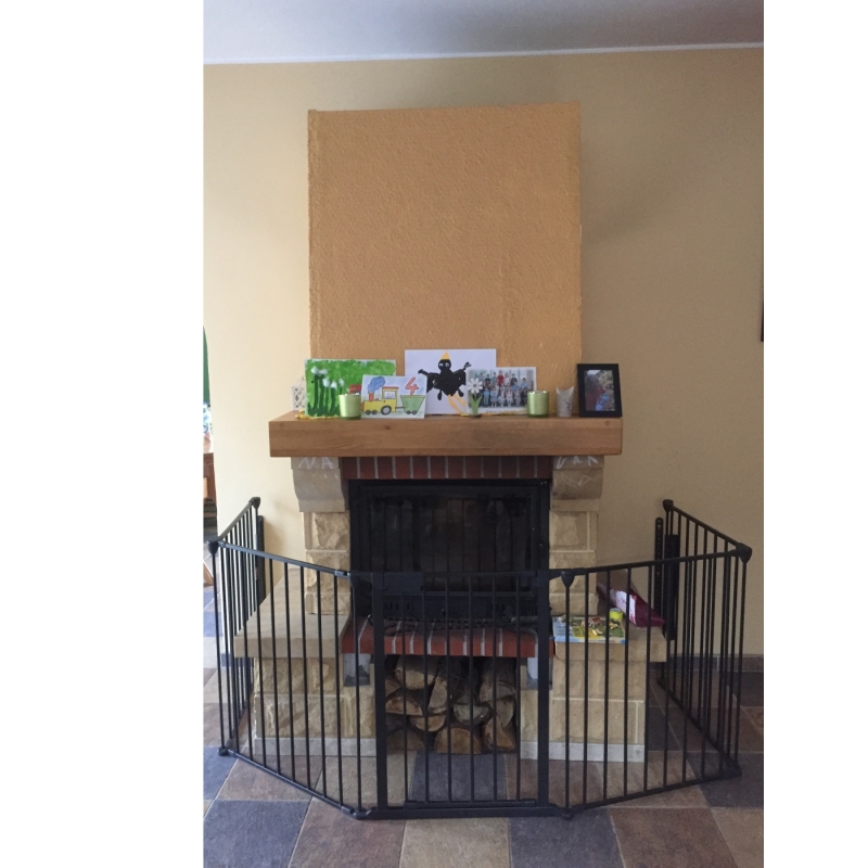 Krbová zástěna kovová - VYSTAVENO 