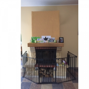 Krbová zástěna kovová - VYSTAVENO 