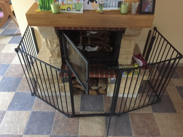 Krbová zástěna kovová - VYSTAVENO 