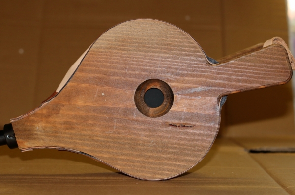 Krbové dmychadlo s rytím a cvočky 48cm