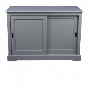 Kredenc šedozelený spodní díl 131x90x54cm - VÝPRODEJOVÁ CENA