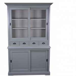 Kredenc šedý vrchní díl 141x130x50cm