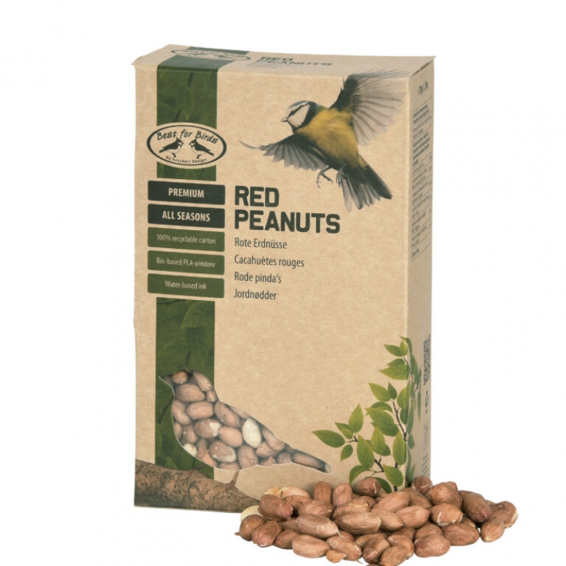 Krmení pro ptáky 0,75 kg 12,5 x 6,5 x 20,4 cm loupané červené arašídy