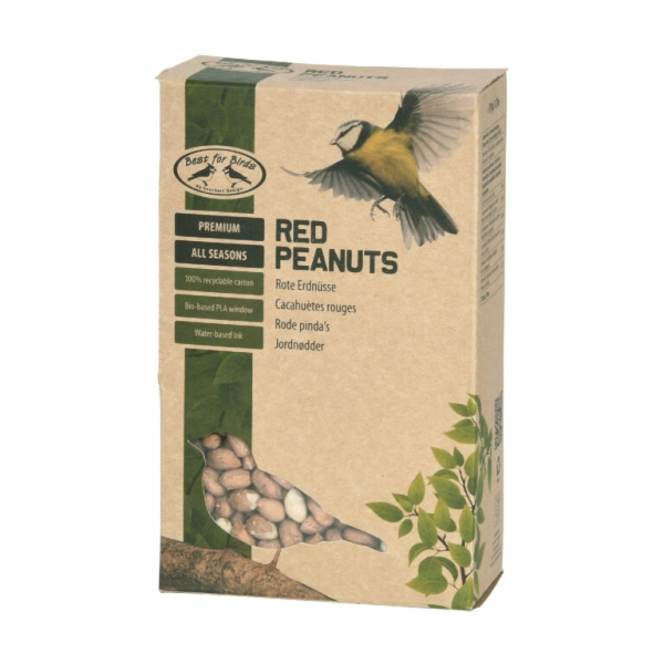 Krmení pro ptáky 0,75 kg 12,5 x 6,5 x 20,4 cm loupané červené arašídy