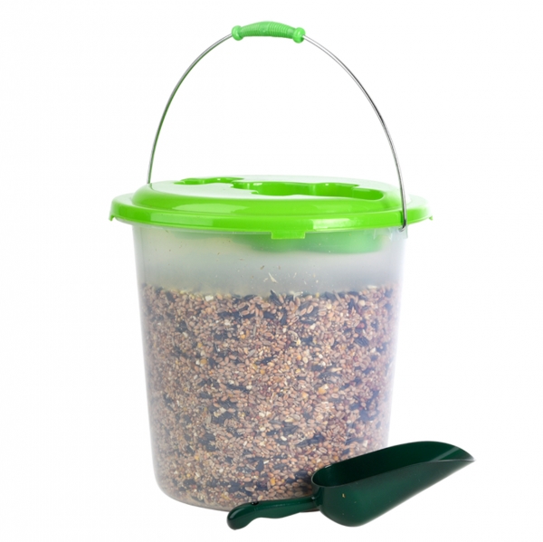 Krmení pro venkovní ptáky v kyblíku s lopatkou mix semen 2,5 kg