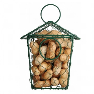 Krmítko kovová budka na buráky 13,3x10,6x15,8cm