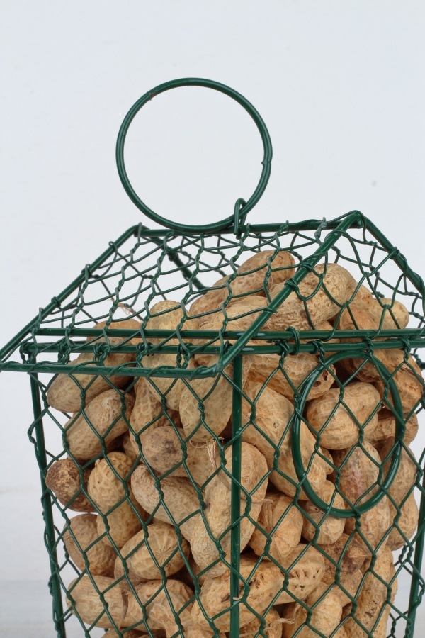 Krmítko kovová budka na buráky 13,3x10,6x15,8cm