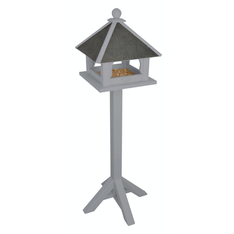 Krmítko na noze šedé 39x39x132cm