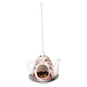 Krmítko pro ptáky konvička růžová