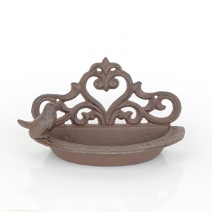 Krmítko pro ptáky na zeď litina 24,2x12,9x14,7cm