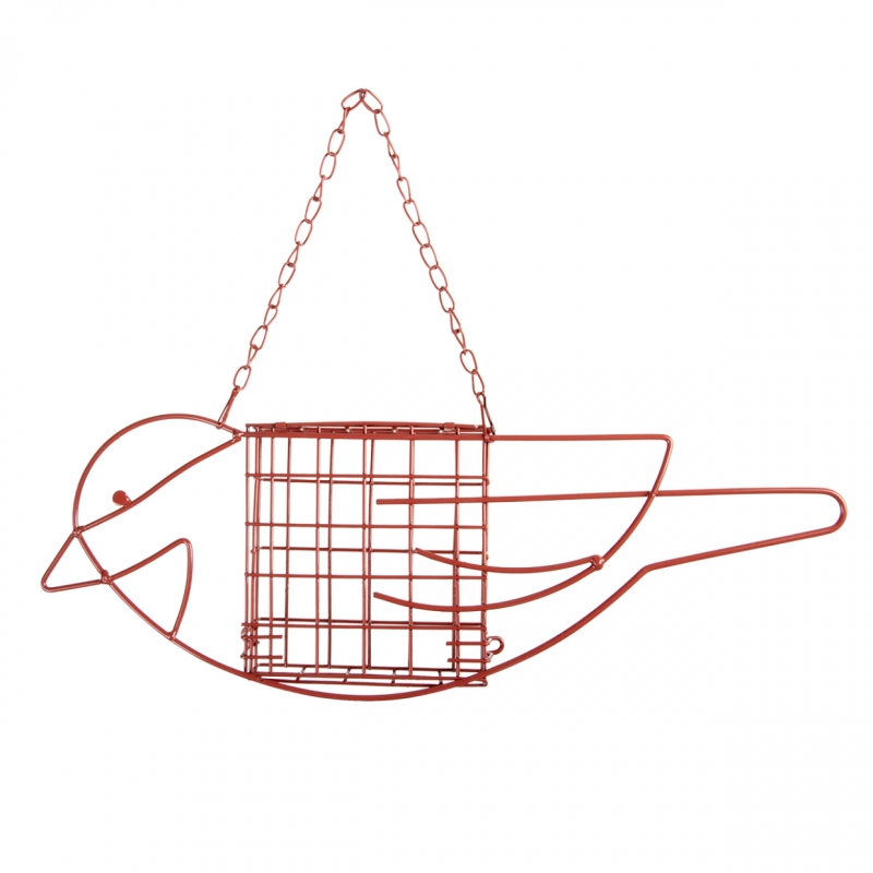 Krmítko pro ptáky závěsné BIRD na lůj červená