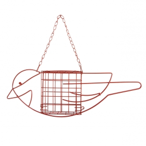 Krmítko pro ptáky závěsné BIRD na lůj červená