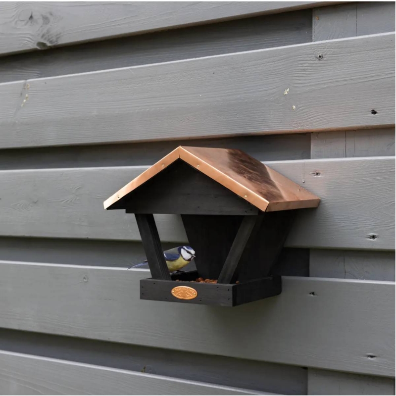 Krmítko s měděnou střechou 28 x 17 x 22 cm