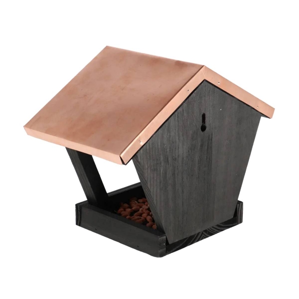 Krmítko s měděnou střechou 28 x 17 x 22 cm
