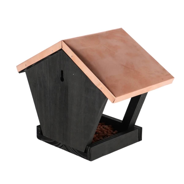 Krmítko s měděnou střechou 28 x 17 x 22 cm
