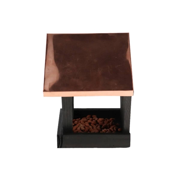 Krmítko s měděnou střechou 28 x 17 x 22 cm