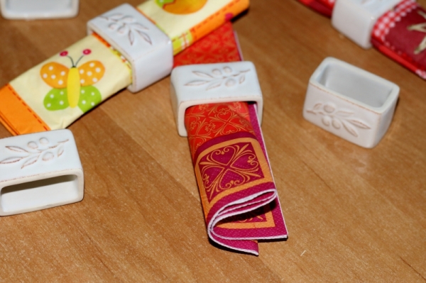 Kroužek na ubrousky bílý ALENTEJO 5cm