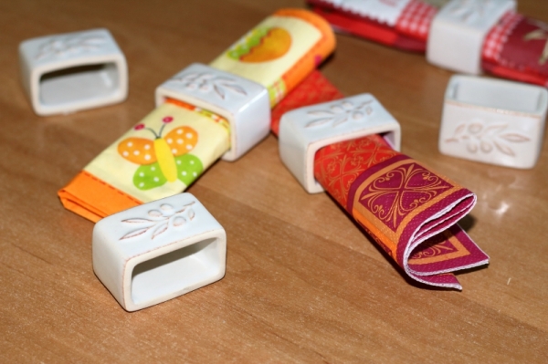 Kroužek na ubrousky tyrkys ALENTEJO 5cm