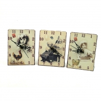 Kuchaříci retro hodiny 8,6x11,4 