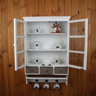 Kuchyňská skříňka Provence- se třemi šuplíky a háčky 54x87x19cm - nepatrné poškození