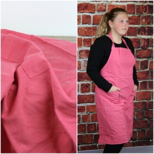 Kuchyňská zástěra růžová