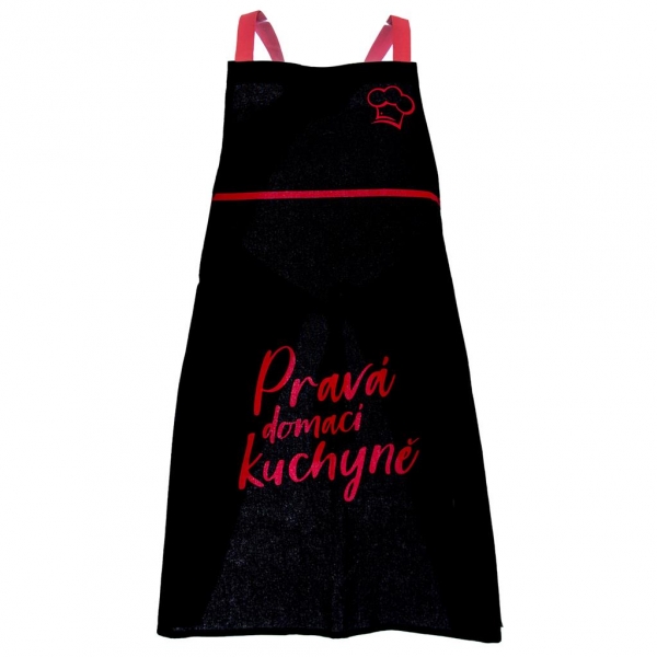 Kuchyňská zástěra s nápisem