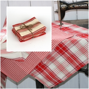 Kuchyňské utěrky červené 3ks 45x65cm