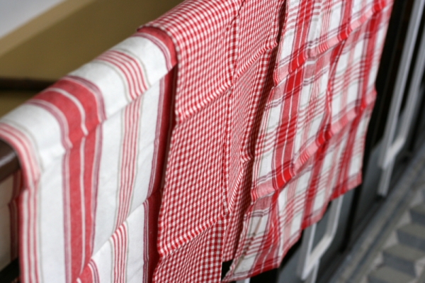 Kuchyňské utěrky červené 3ks 45x65cm